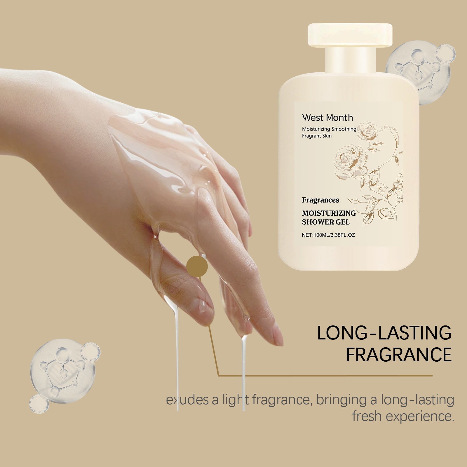 Perfumed Moisturizing Body Wash for Soft Fresh Skin