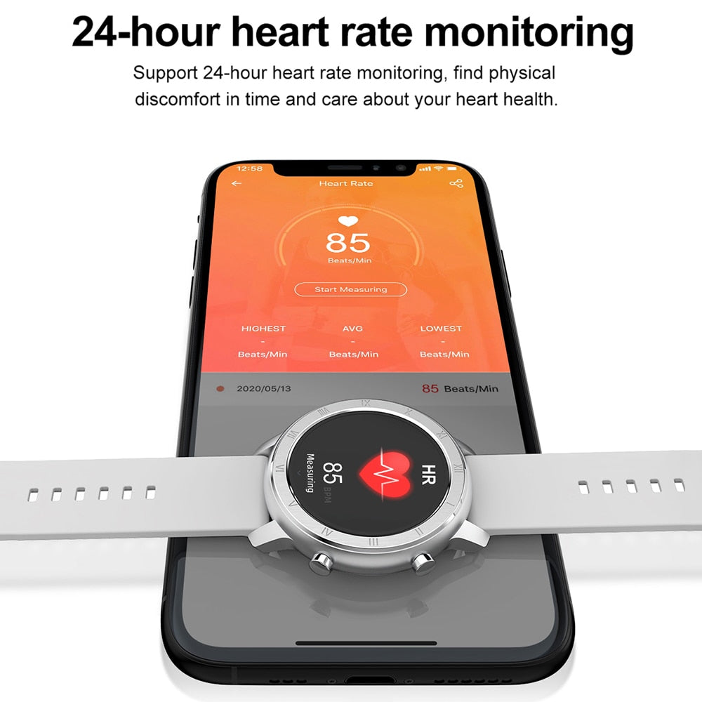 Women's Full Touch IP68 Waterproof Fitness Smartwatch