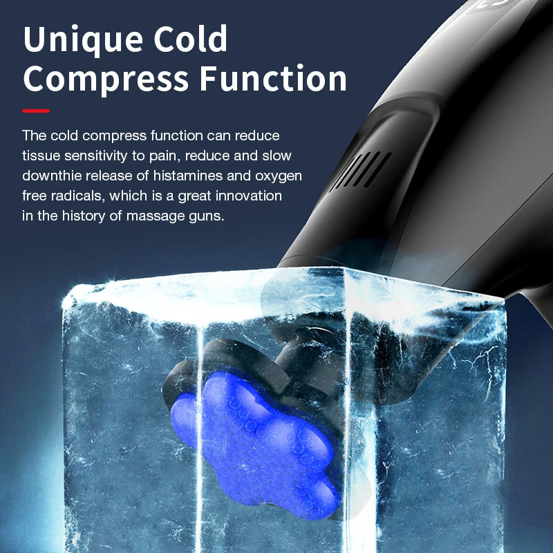 Icy Cold Compress Massage Gun for Deep Muscle