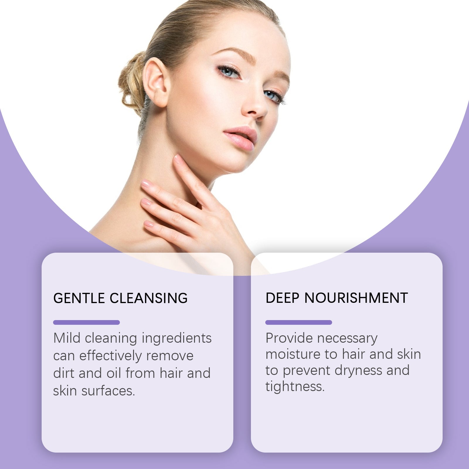 Lavender Shampoo Shower Set for Gentle Cleansing Moisture