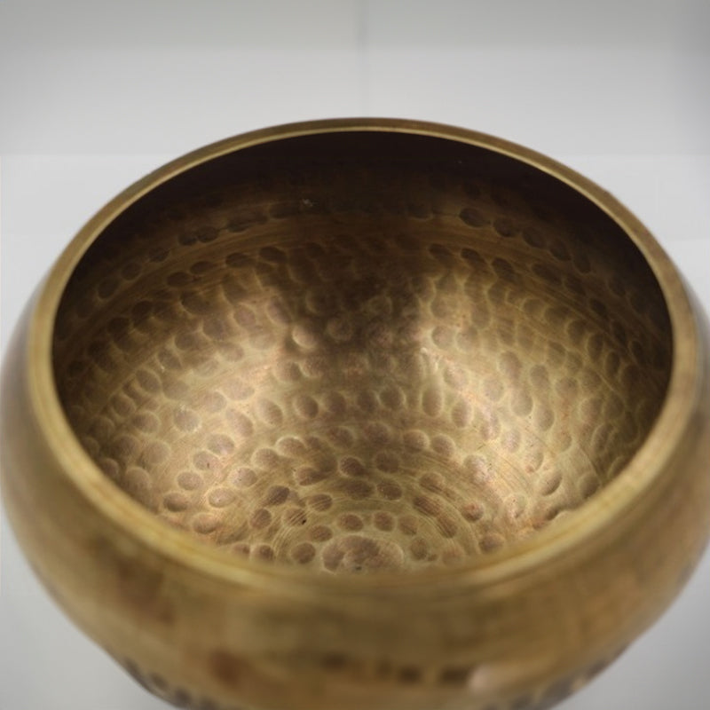 Handmade Tibetan Brass Singing Bowl with Sanskrit