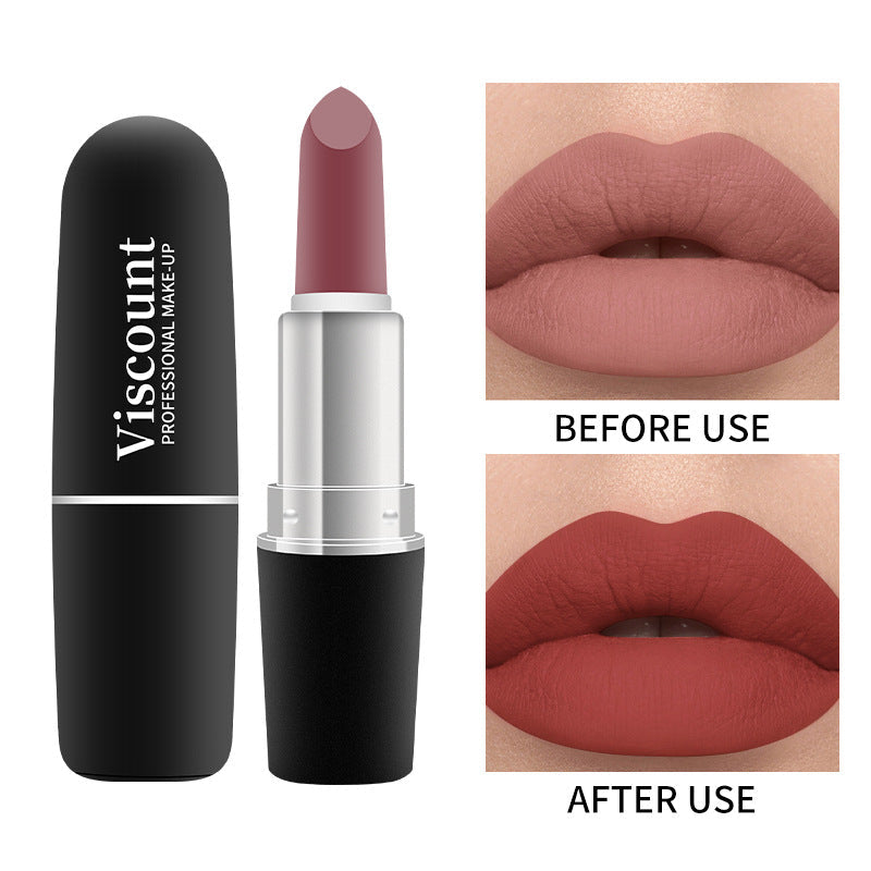 Frosted Matte White Bullet Lipstick 12 Color Shades