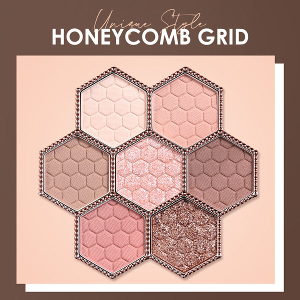 12-Color Honeycomb Hexagonal Star Diamond Eyeshadow Palette
