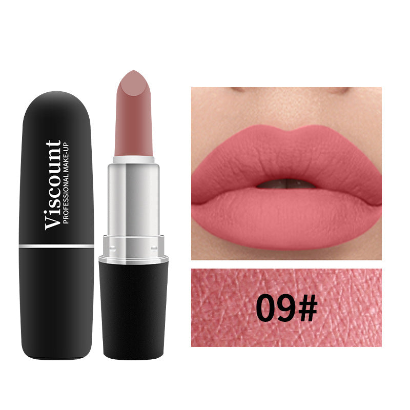 Frosted Matte White Bullet Lipstick 12 Color Shades