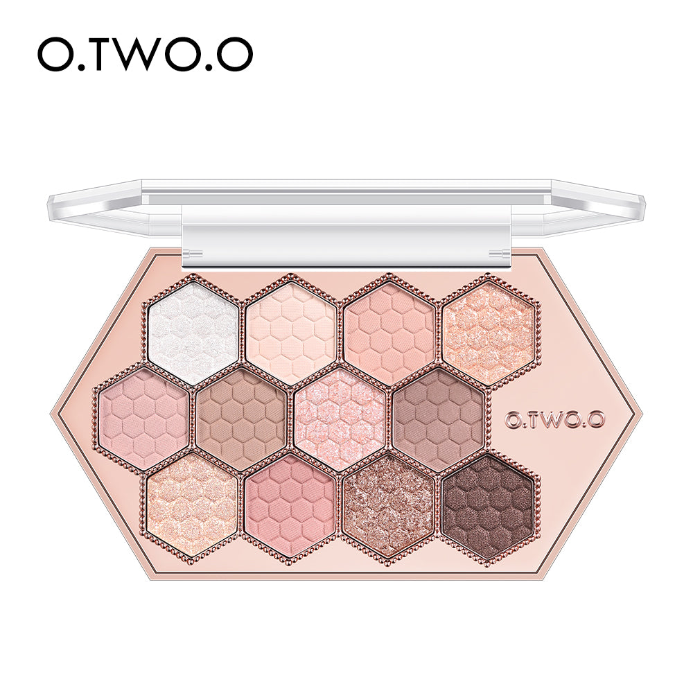 12-Color Honeycomb Hexagonal Star Diamond Eyeshadow Palette