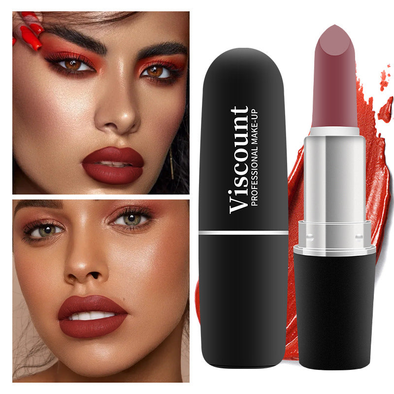 Frosted Matte White Bullet Lipstick 12 Color Shades