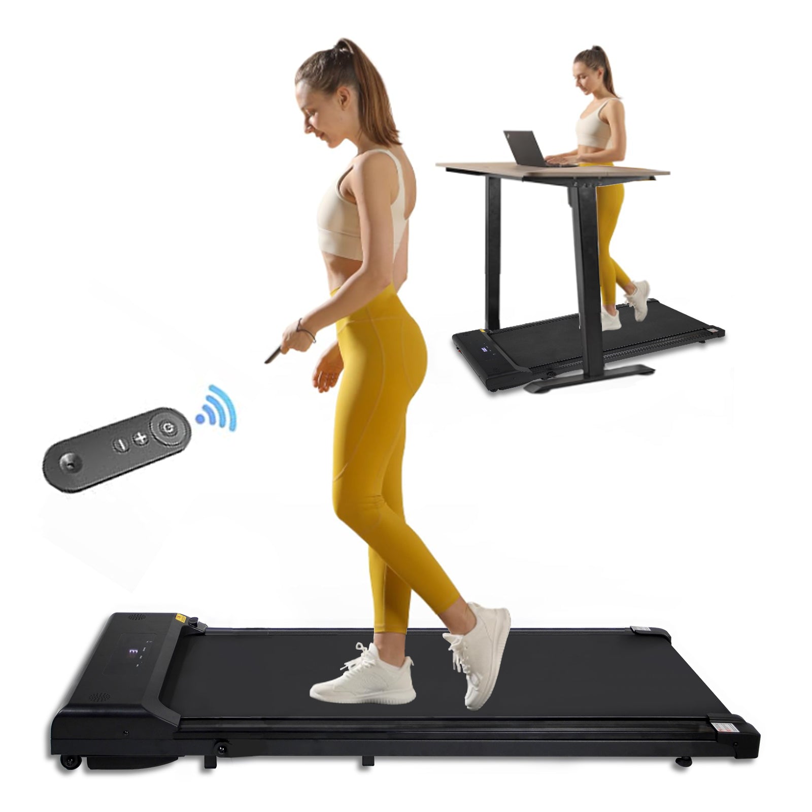 Portable Treadmill with Remote Control for Walking Jogging