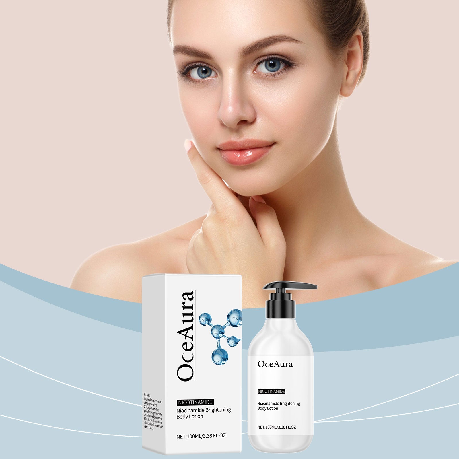 Niacinamide Body Lotion Hydrating Moisturizing Soothing Dry Skin