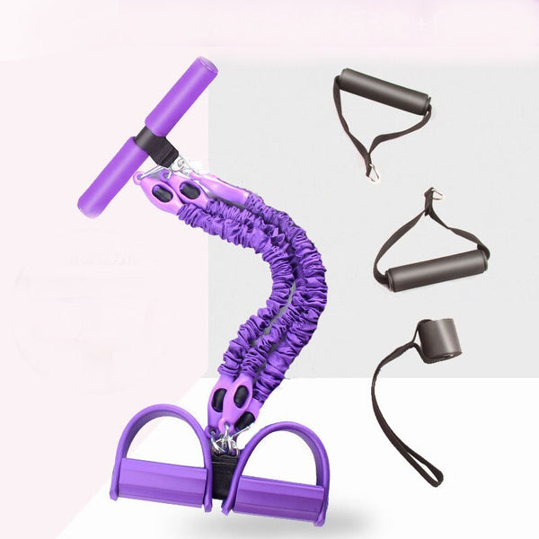 Multifunction Fitness Pedal Exerciser with Elastic Resistance