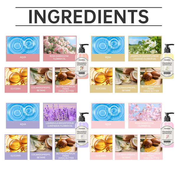 Lavender Fragrant Shower Gel Moisturizing Body Wash Women
