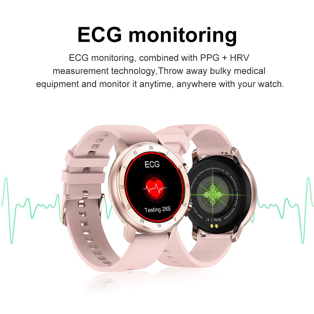 Women's Full Touch IP68 Waterproof Fitness Smartwatch
