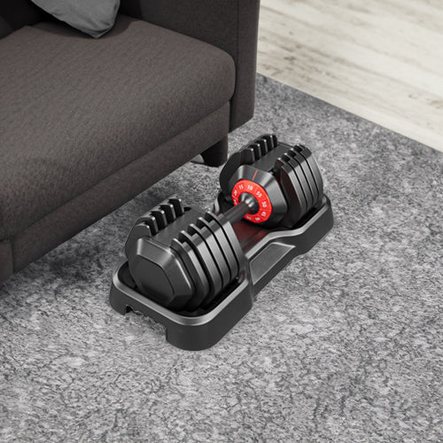 10-in-1 Adjustable Dumbbell Set 55lb Quick Adjustment