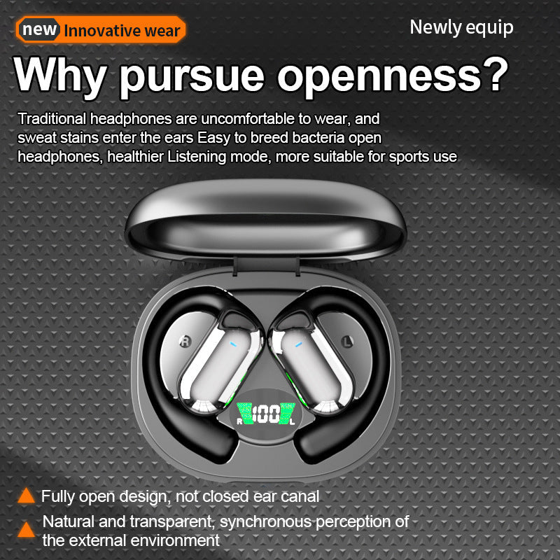 Open Ear Wireless Earphones with Noise Cancellation Sports