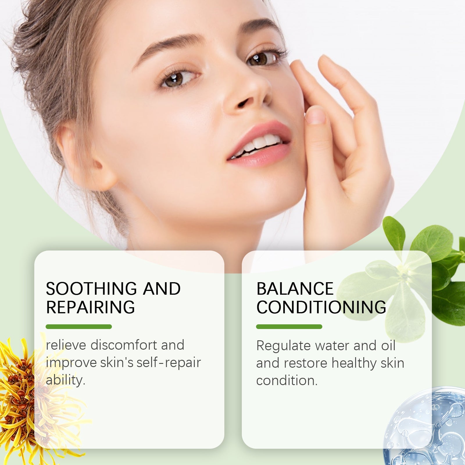 Purslane Soothing Repair Facial Hydrating Moisturizing Serum