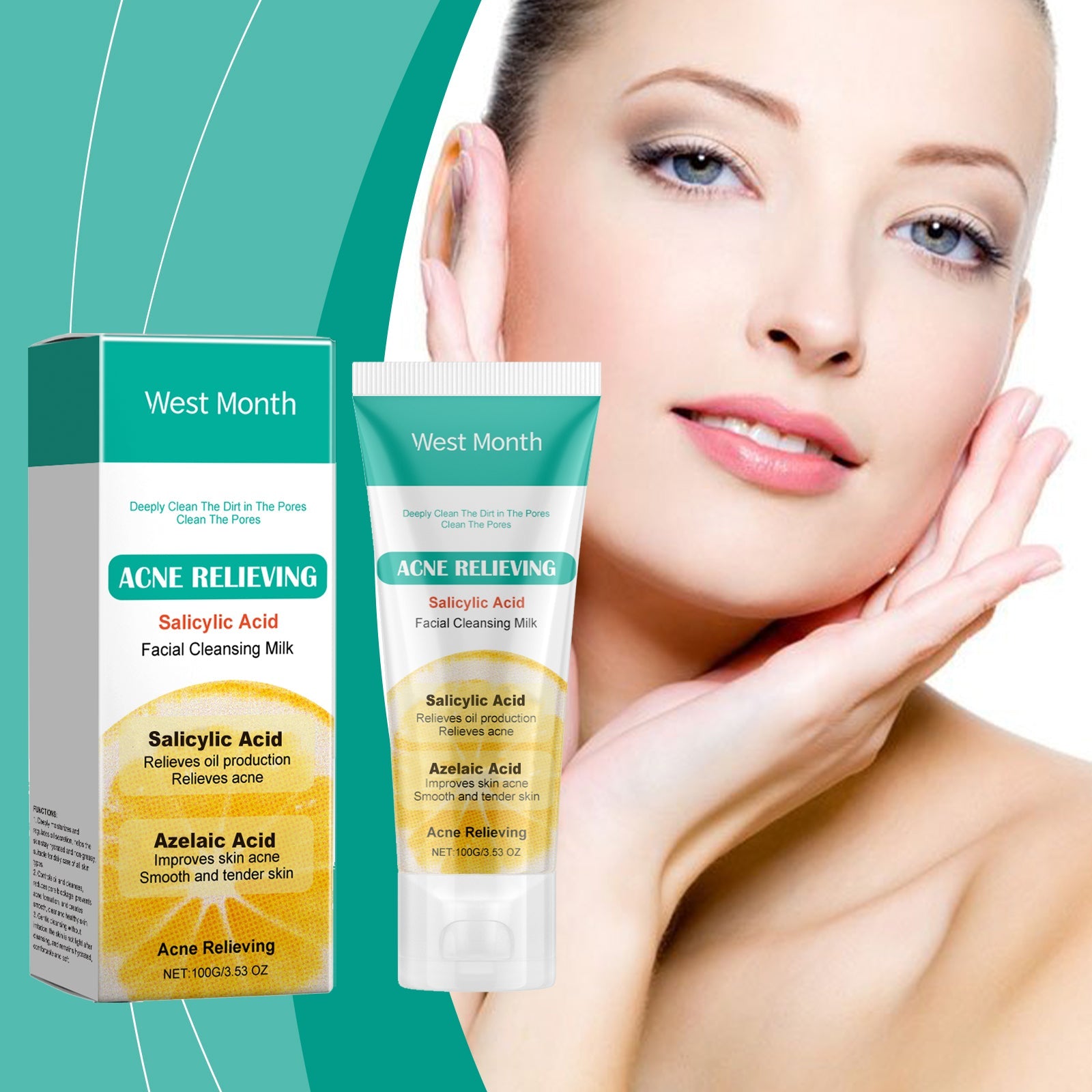 Salicylic Acid Anti Acne Moisturizing Oil Control Cleanser