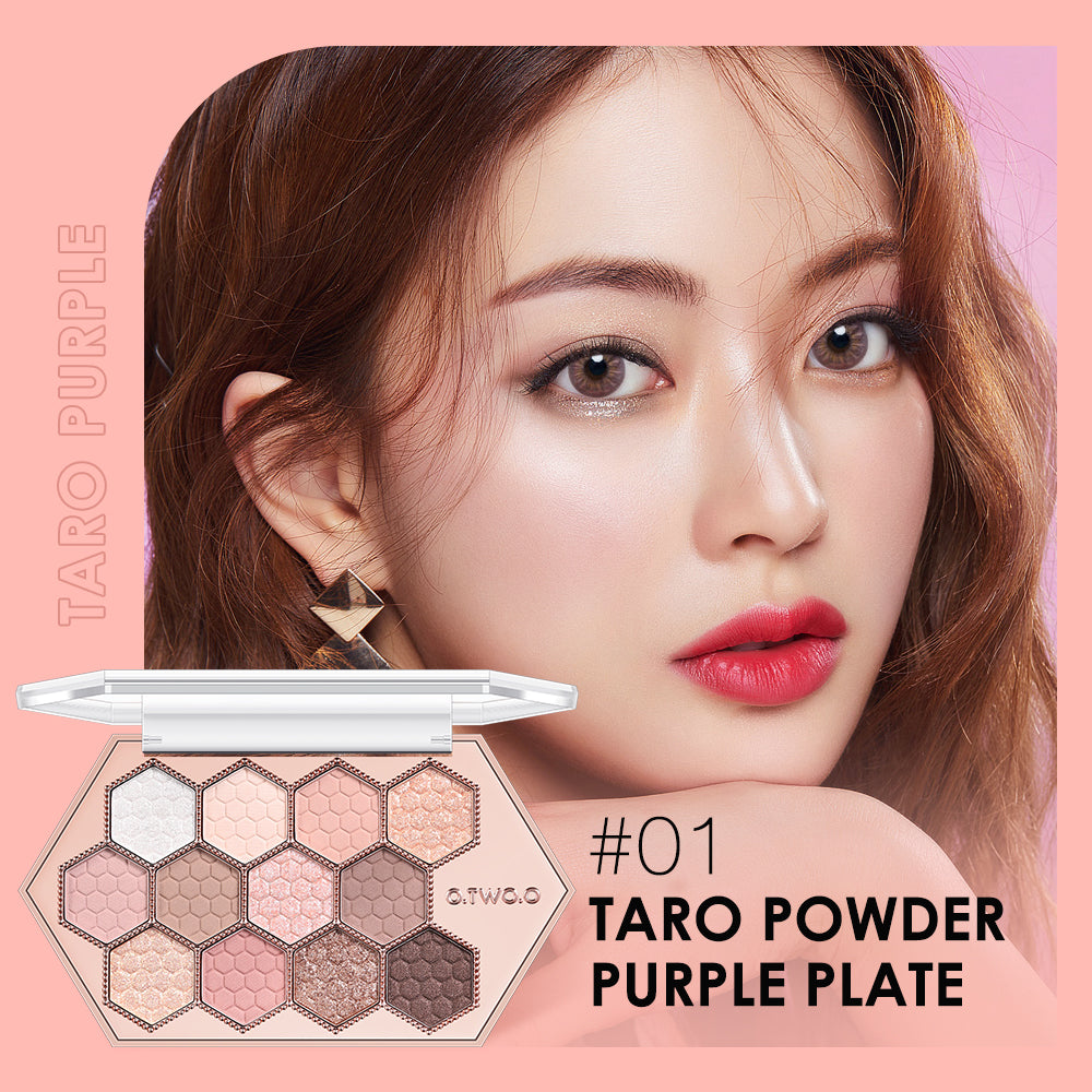 12-Color Honeycomb Hexagonal Star Diamond Eyeshadow Palette