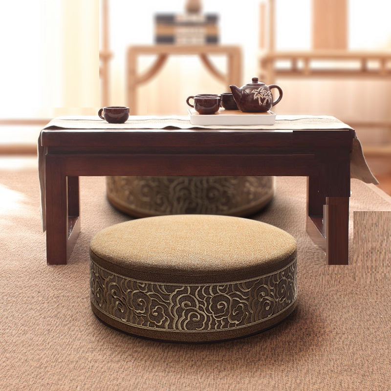 Thickened Round Meditation Cushion Square Tatami Mat