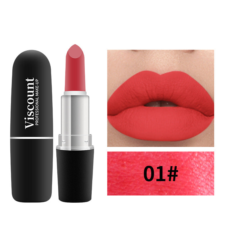 Frosted Matte White Bullet Lipstick 12 Color Shades