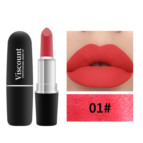 Frosted Matte White Bullet Lipstick 12 Color Shades