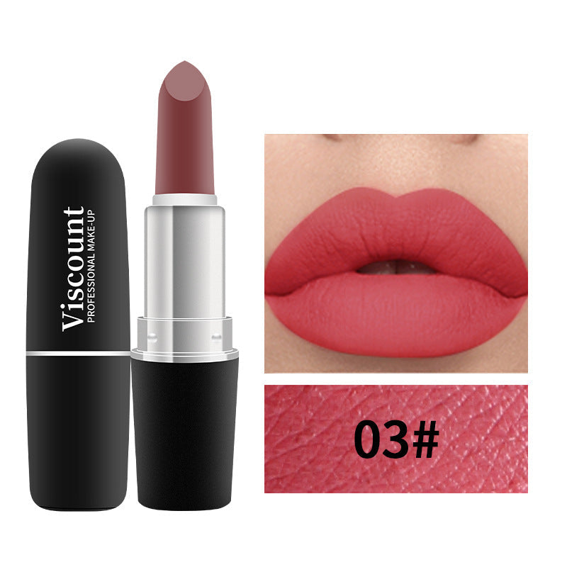 Frosted Matte White Bullet Lipstick 12 Color Shades