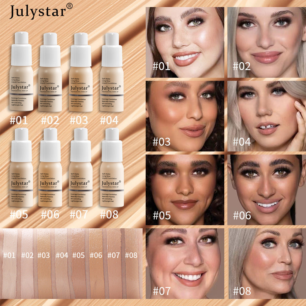 Long Lasting Moisturizing Oil Control Liquid Foundation