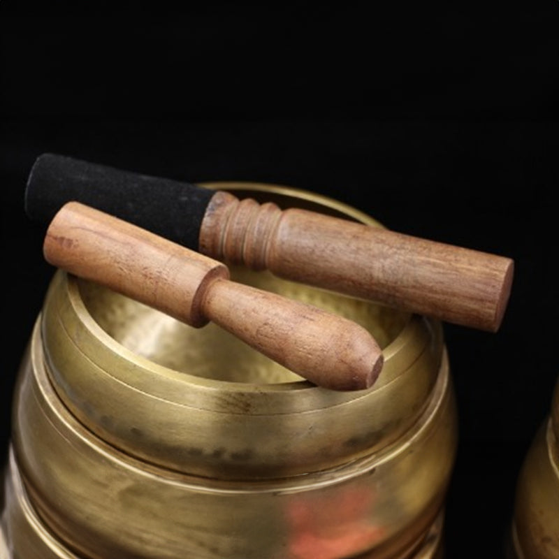 Handmade Tibetan Brass Singing Bowl with Sanskrit
