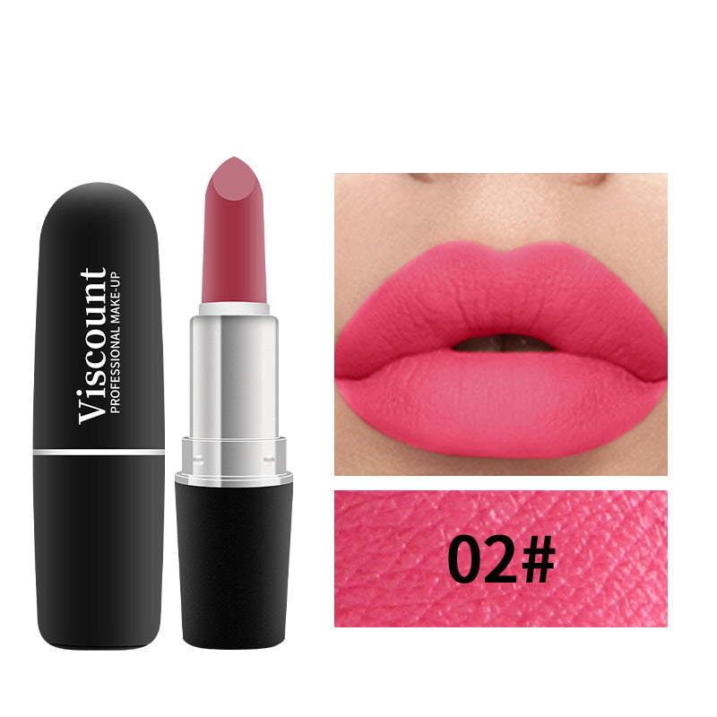 Frosted Matte White Bullet Lipstick 12 Color Shades