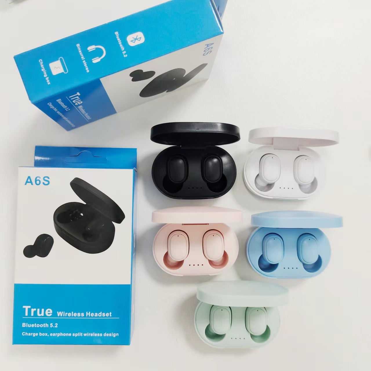 A6S Macaron Bluetooth 5.2 Wireless TWS Sports Earbuds