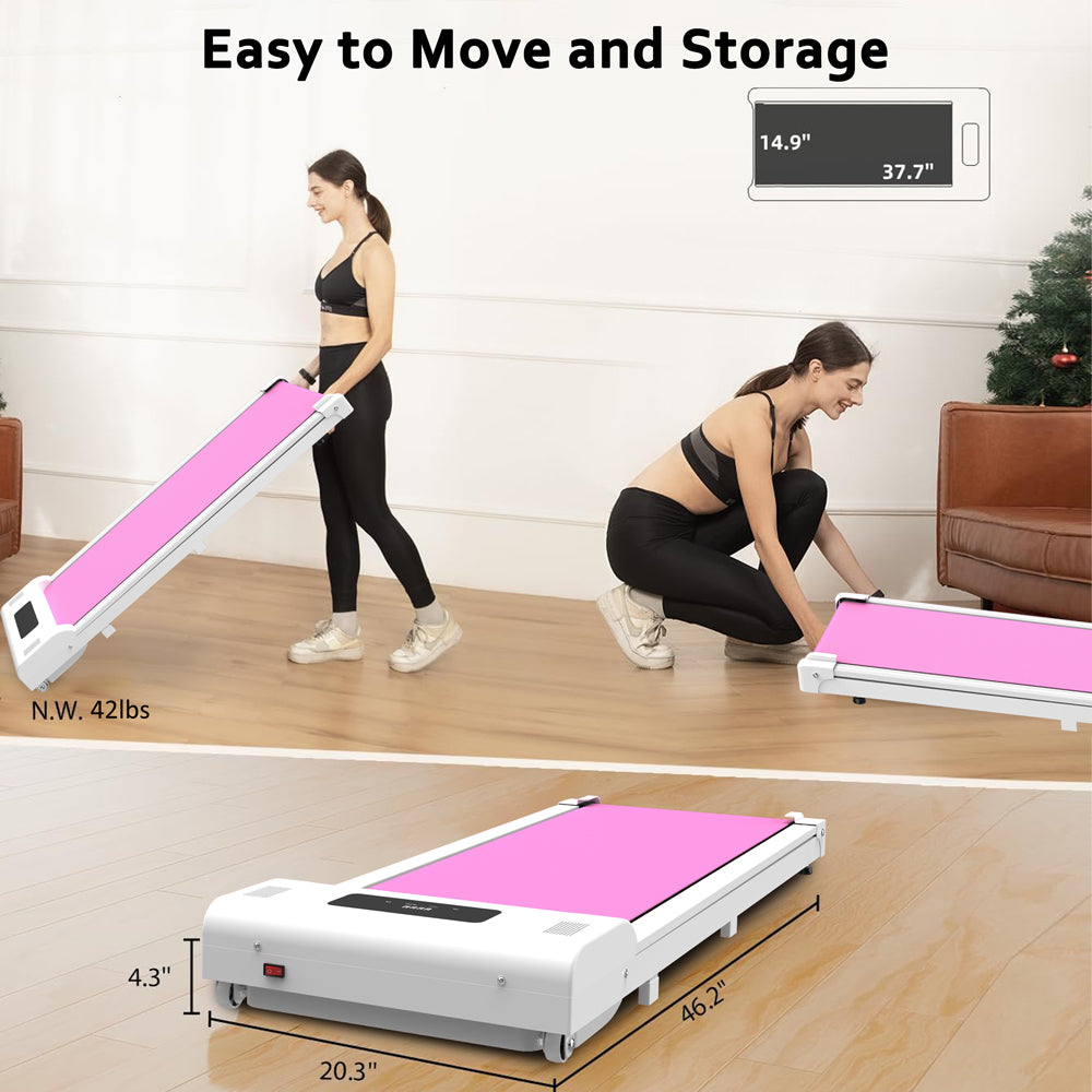 Under Desk Treadmill Walking Pad with Remote LED