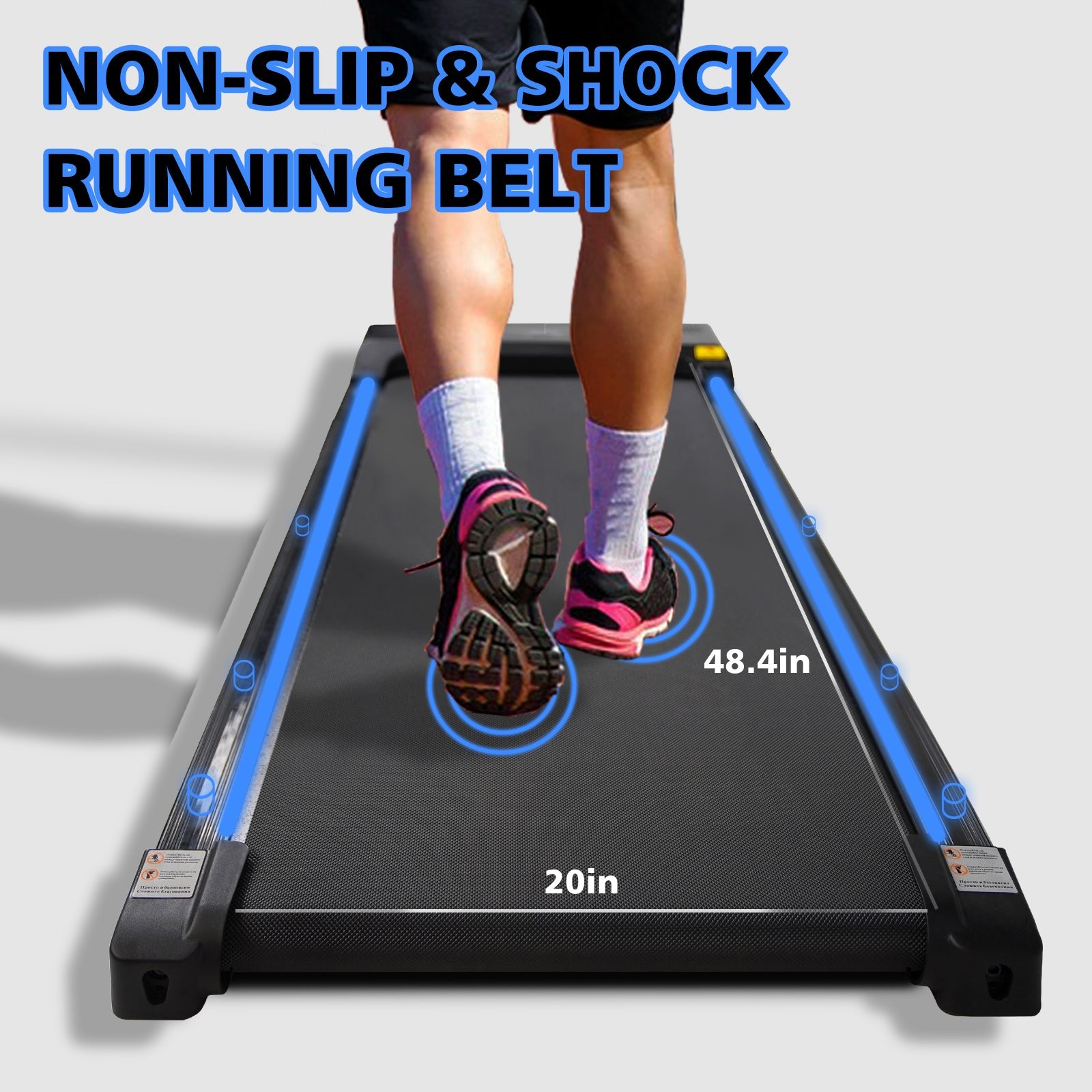 Portable Treadmill with Remote Control for Walking Jogging