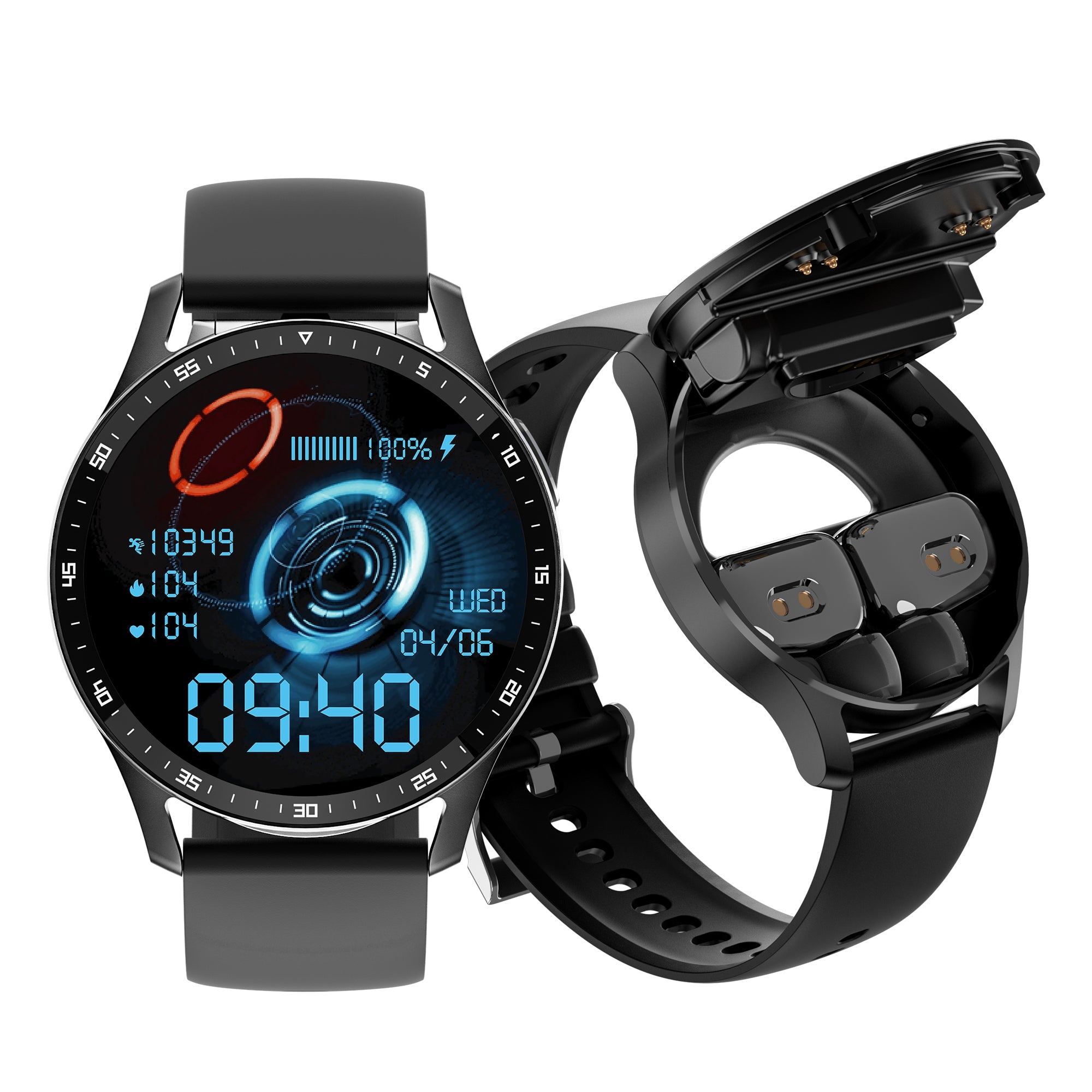 X7 Smartwatch with TWS Bluetooth Headset Two-in-One