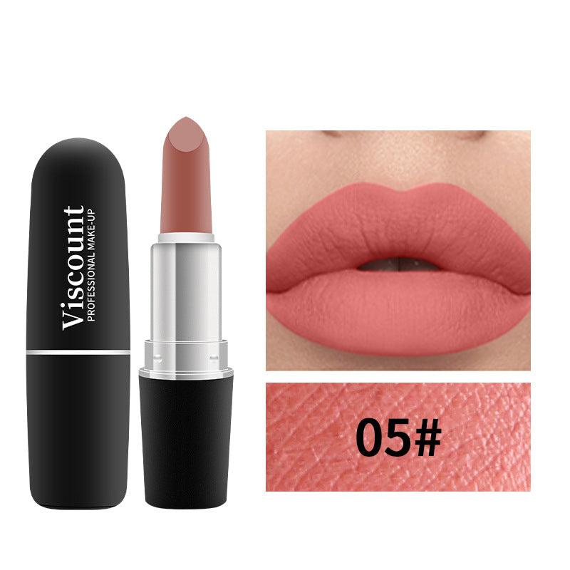 Frosted Matte White Bullet Lipstick 12 Color Shades