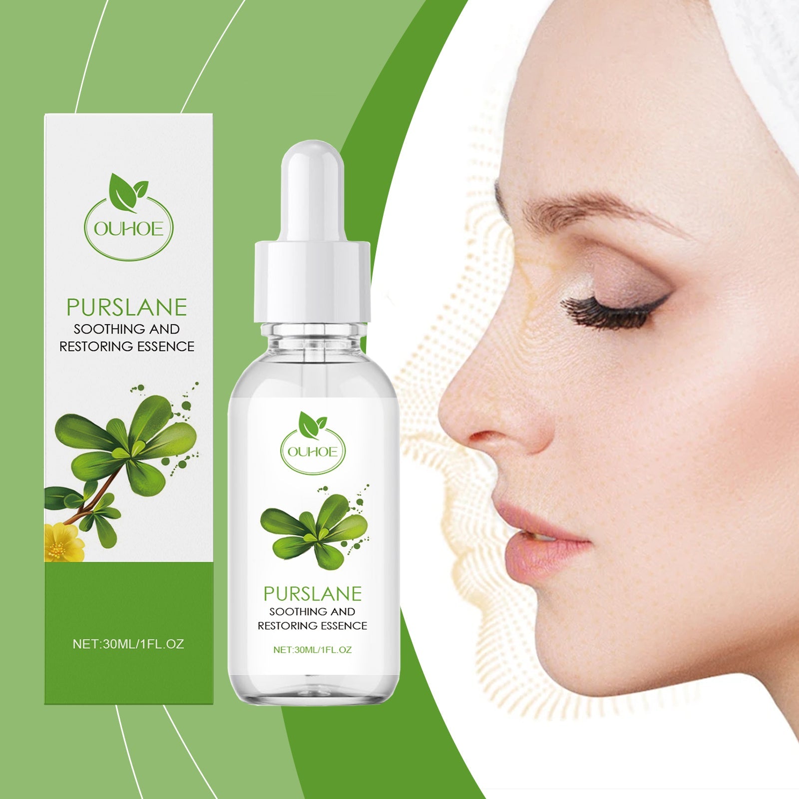 Purslane Soothing Repair Facial Hydrating Moisturizing Serum