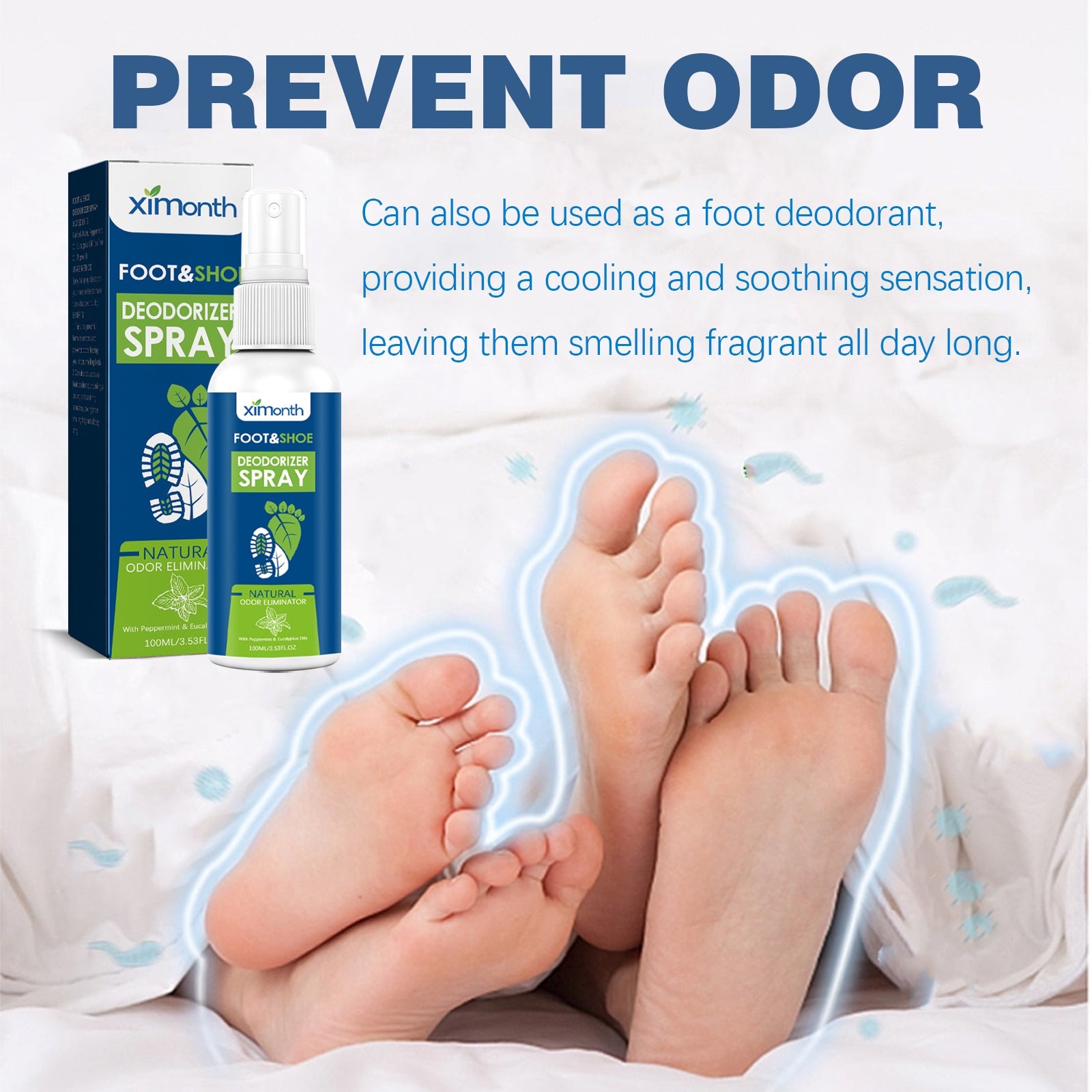 Foot Deodorant Spray for Sweat Odor and Freshness