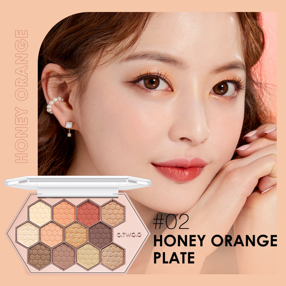 12-Color Honeycomb Hexagonal Star Diamond Eyeshadow Palette