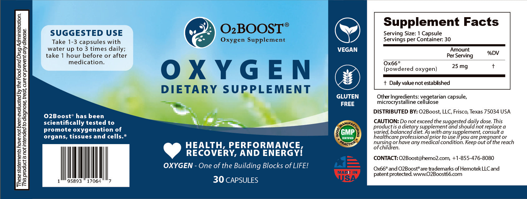 Oxygen Supplement for Active Fitness Performance
