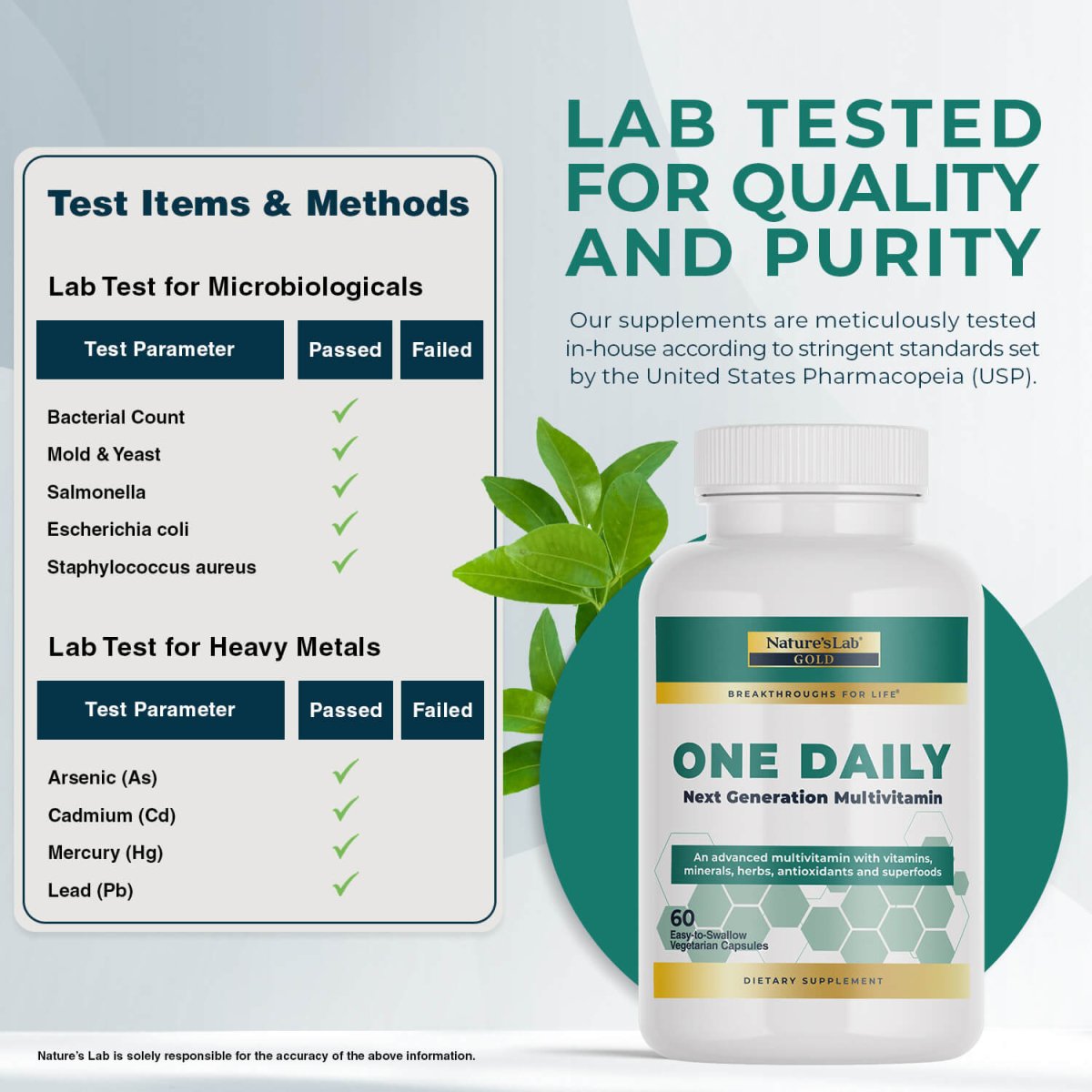 Gold One Daily Multivitamin Supplement