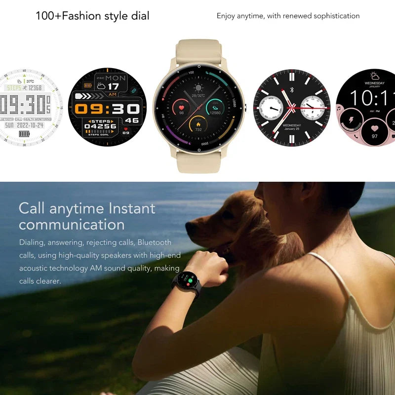Ultra Slim Smartwatch for Men with 100+ Sports