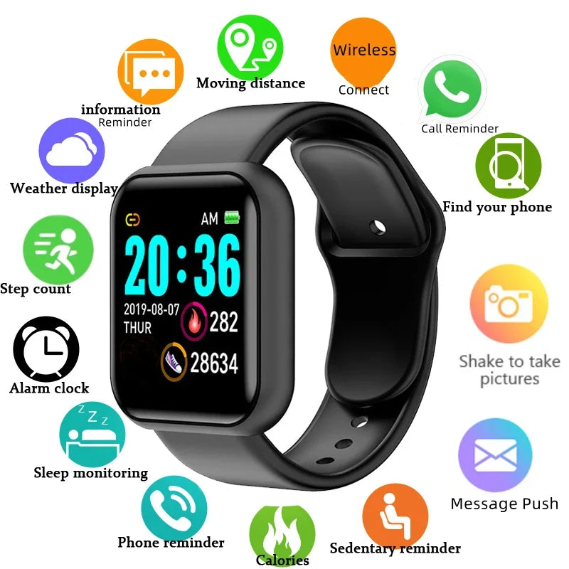 D13 Multifunctional Smartwatch Bluetooth Music Fitness Sleep Monitor