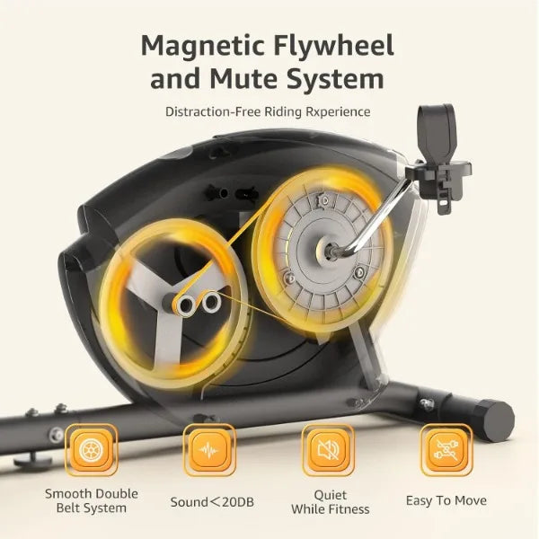 Recumbent Magnetic Exercise Bike for Adults Seniors Home