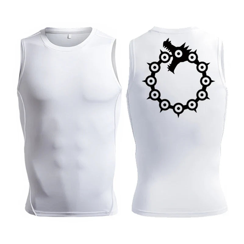 Men's Anime Inspired Compression Tank Top
