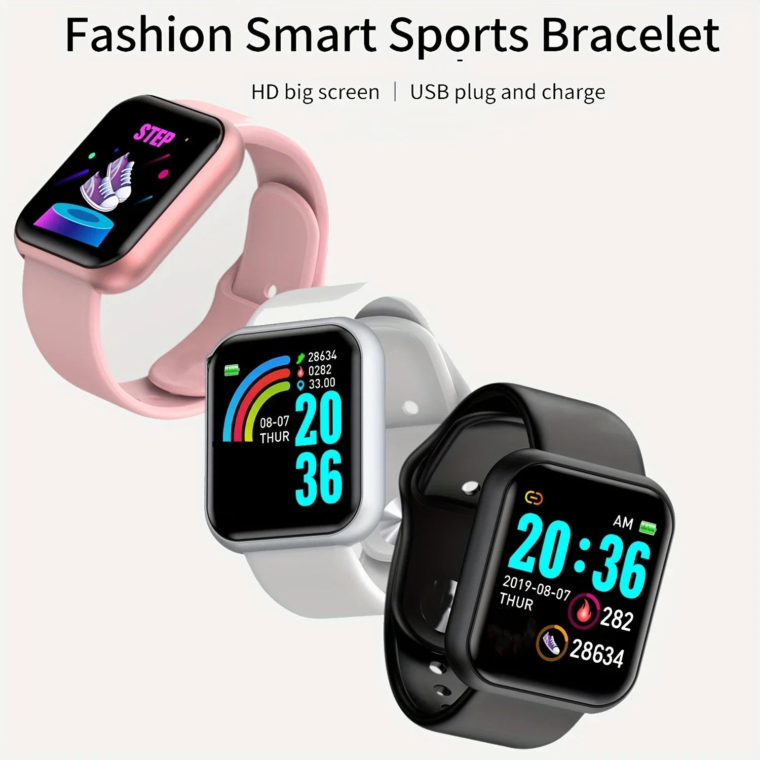 D13 Multifunctional Smartwatch Bluetooth Music Fitness Sleep Monitor