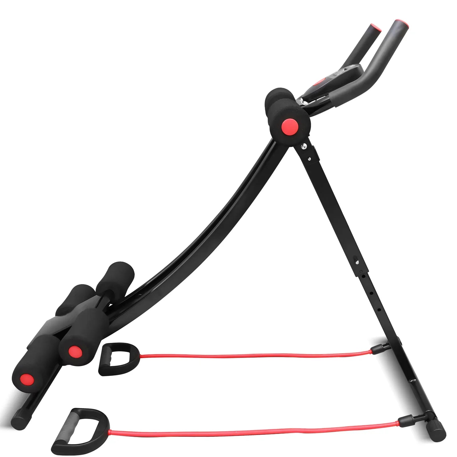 Foldable Ab Machine Core Trainer with LCD Display