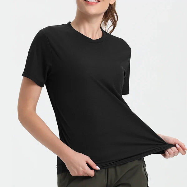 Women's Quick Dry Compression Shirt for Gym Running