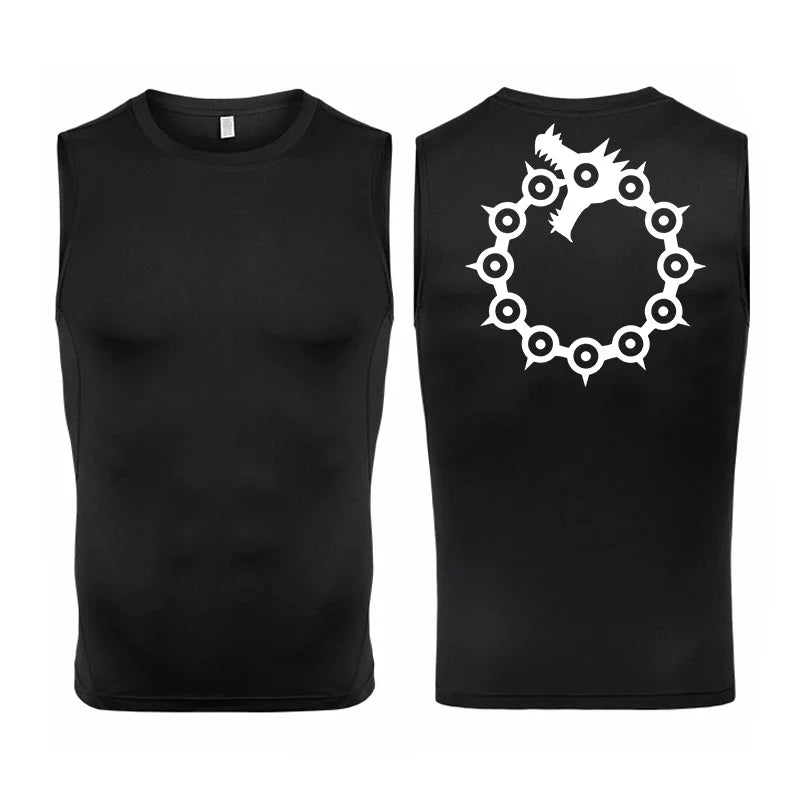 Men's Anime Inspired Compression Tank Top