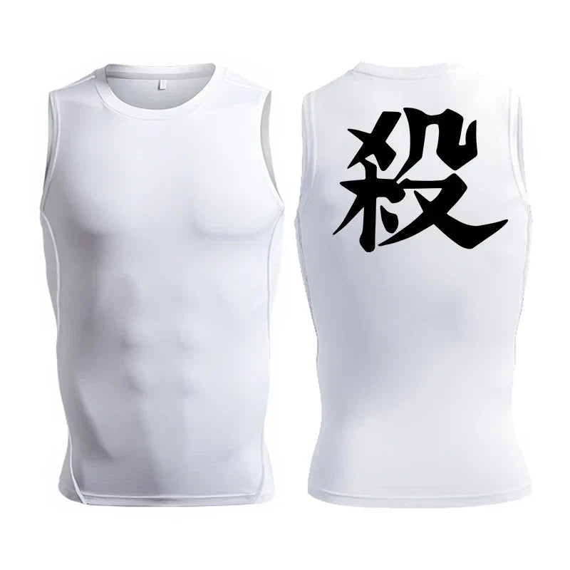 Men's Anime Inspired Compression Tank Top