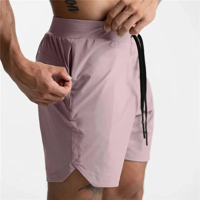 Men's Quick Dry Performance Shorts with Zipper Pocket