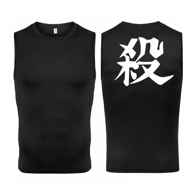 Men's Anime Inspired Compression Tank Top