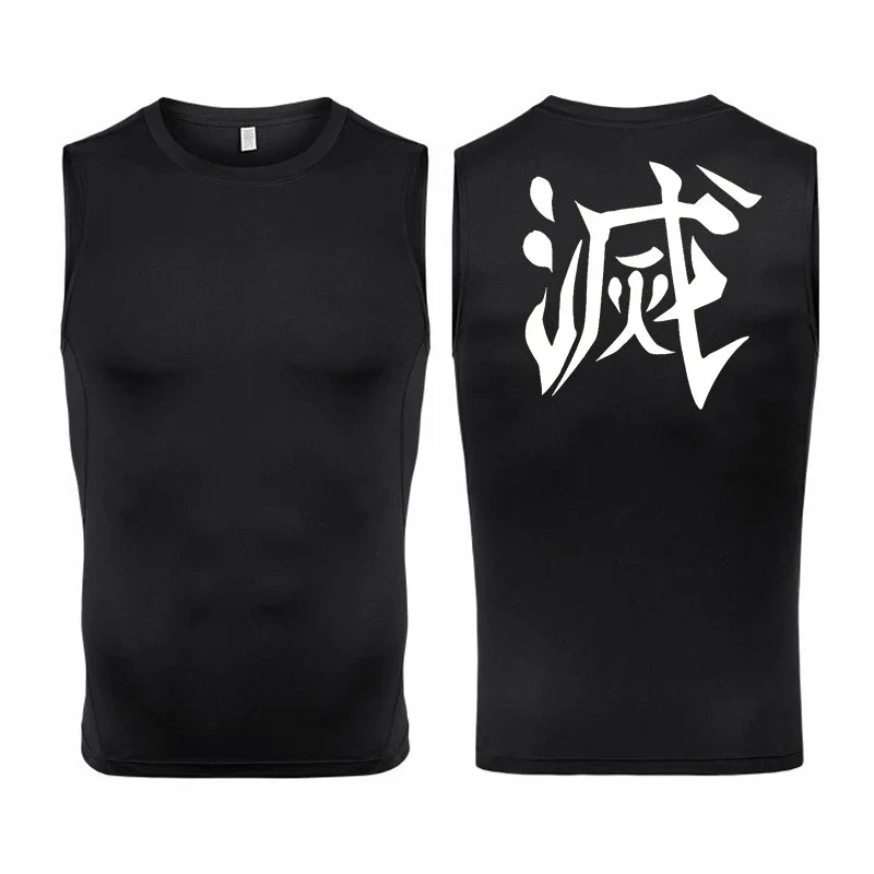 Men's Anime Inspired Compression Tank Top