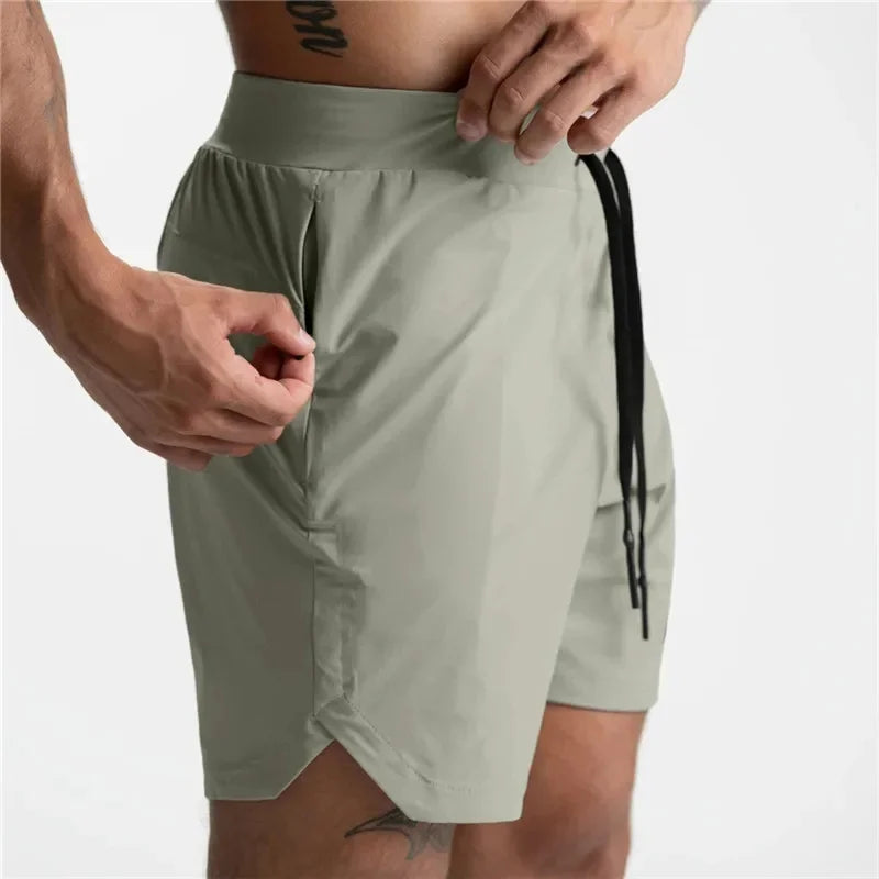 Men's Quick Dry Performance Shorts with Zipper Pocket